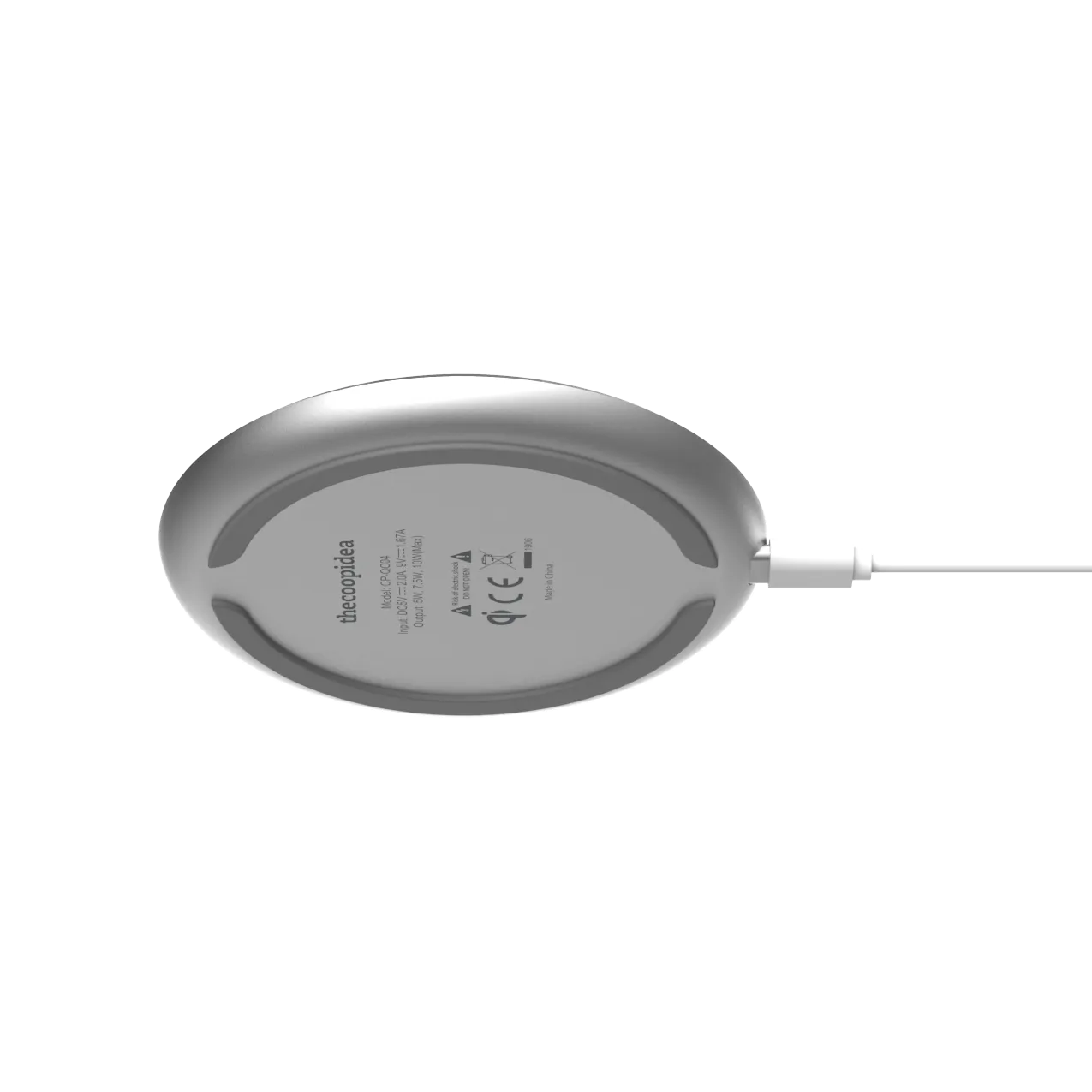 MOON - Marble White Wireless Charging Pad