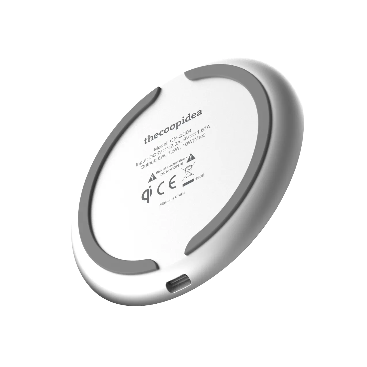 MOON - Marble White Wireless Charging Pad