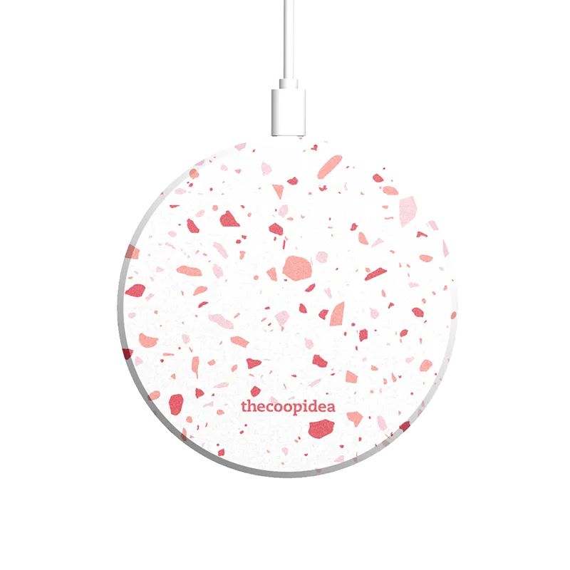 MOON - Terrazzo Pink Wireless Charging Pad