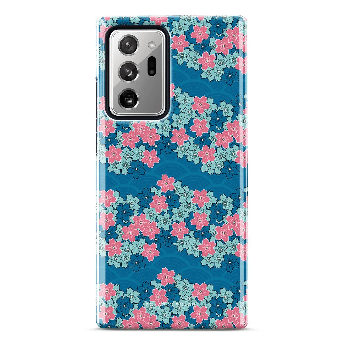 Navy Sakura Wave - Samsung Galaxy Note20 Ultra 5G Case