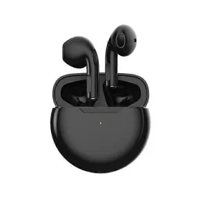 New Air Pro 6 TWS True Wireless Earbuds Compatible for Apple iPhone Xiaomi Hu Devices Black