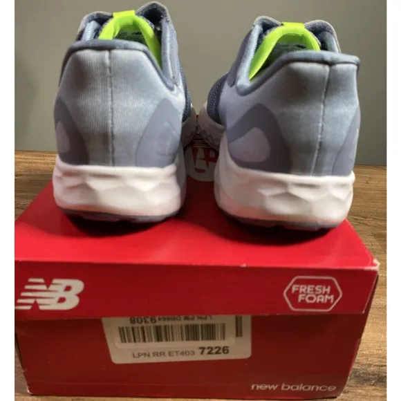 New Balance Fresh Foam Arishi v4 Bungee Lace Grey Green Kids 3 Wids PAARIPG4