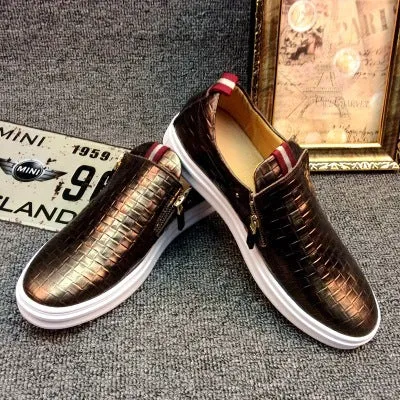 New leather Korean version of the tide shoes men's shoes student board shoes breathable fashion casual shoes lazy shoes