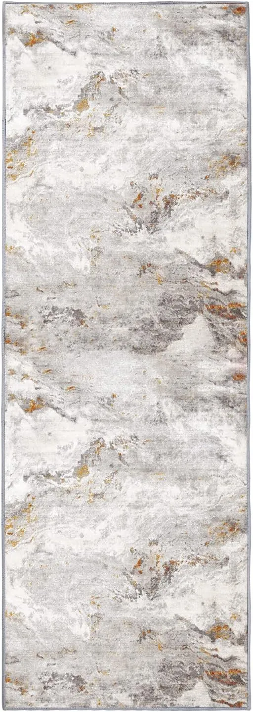 NEW pomhrory Runner Rug Carpet for Hallway 2'7" X 4' Bohemian Style Digital Printing Area Rug with Non Slip Grip PVC Backside Anti Skid Area Rug for Kitchen Living Room Bed