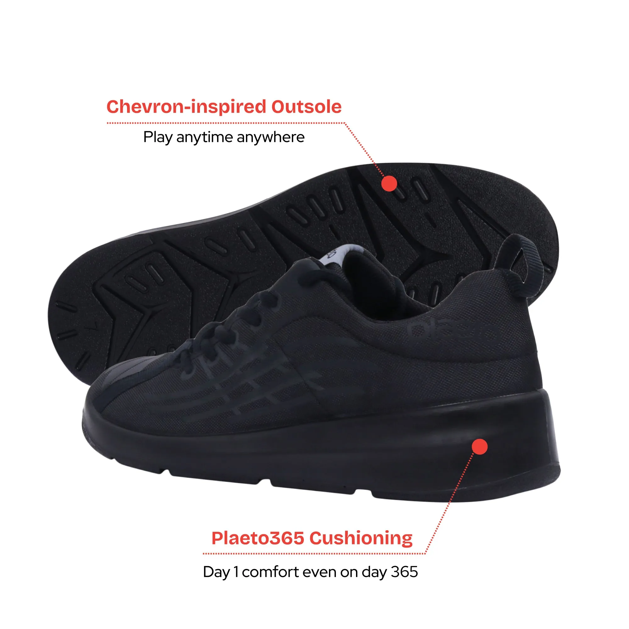 Nova Multiplay School Shoes (5 - 12 UK) - Black
