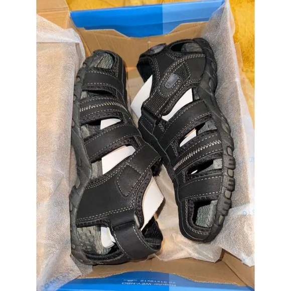 Nunn Bush Men's Rio Bravo Fisherman Sandal, Black, Size 7, NIB