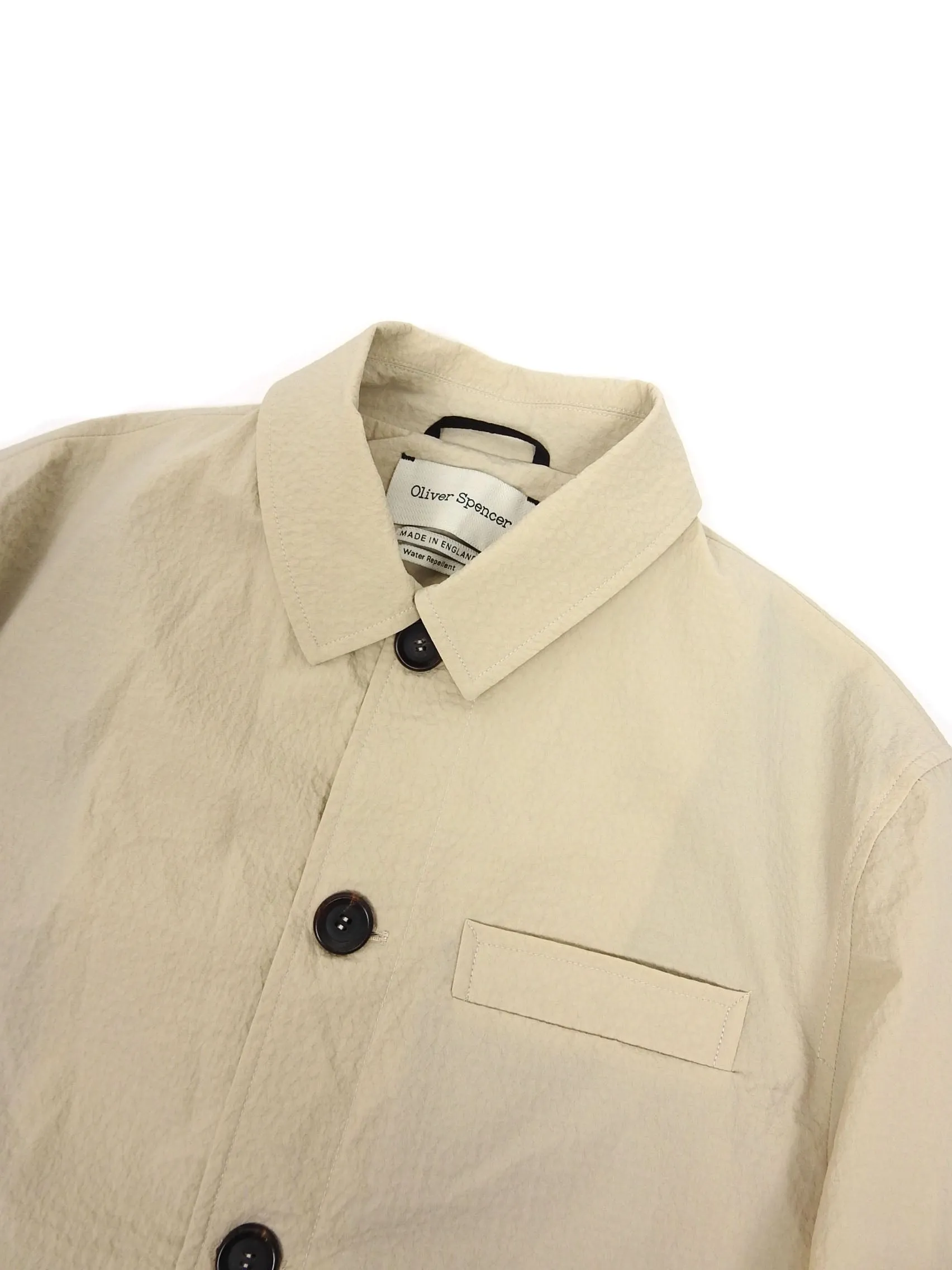 Oliver Spencer Water Resistant Grandpa Coat Size 40