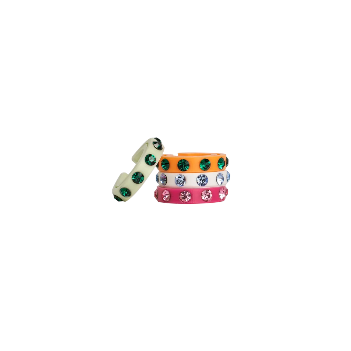 ORIGINAL CRYSTAL EAR CUFFS X3