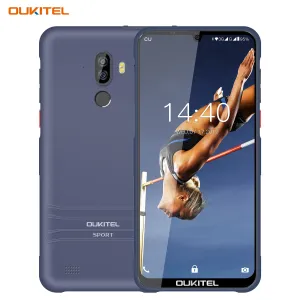 OUKITEL Y1000  6.1inch Waterdrop Display Mobile Phone 8MP 5MP 2G 32G Dual SIM 4 Core Android Phone Navy blue
