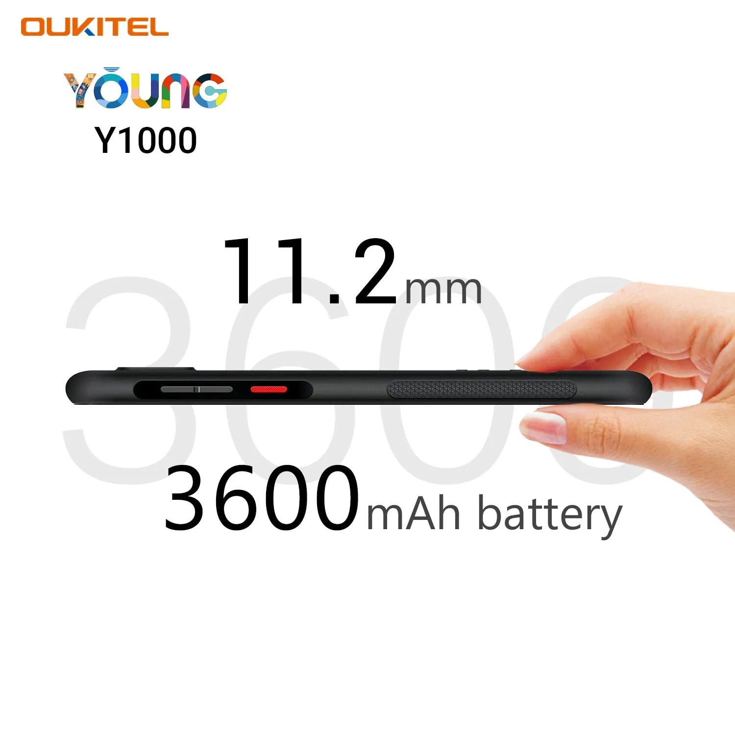 OUKITEL Y1000  6.1inch Waterdrop Display Mobile Phone 8MP 5MP 2G 32G Dual SIM 4 Core Android Phone Navy blue