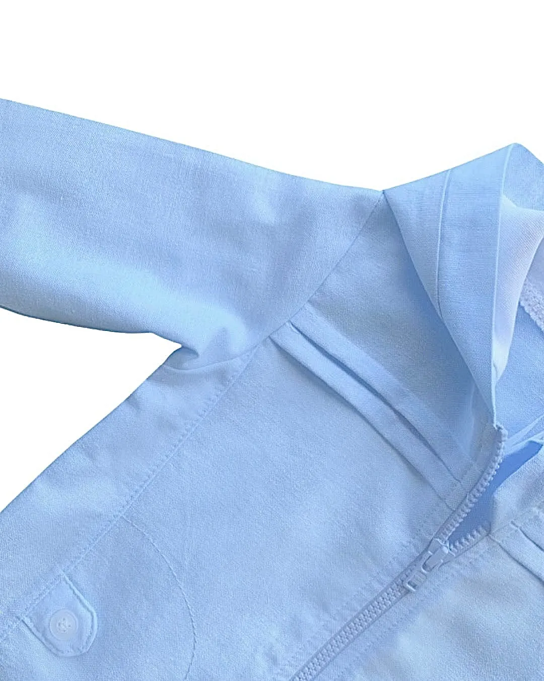 Pale Blue Lightweight Hooded Jacket