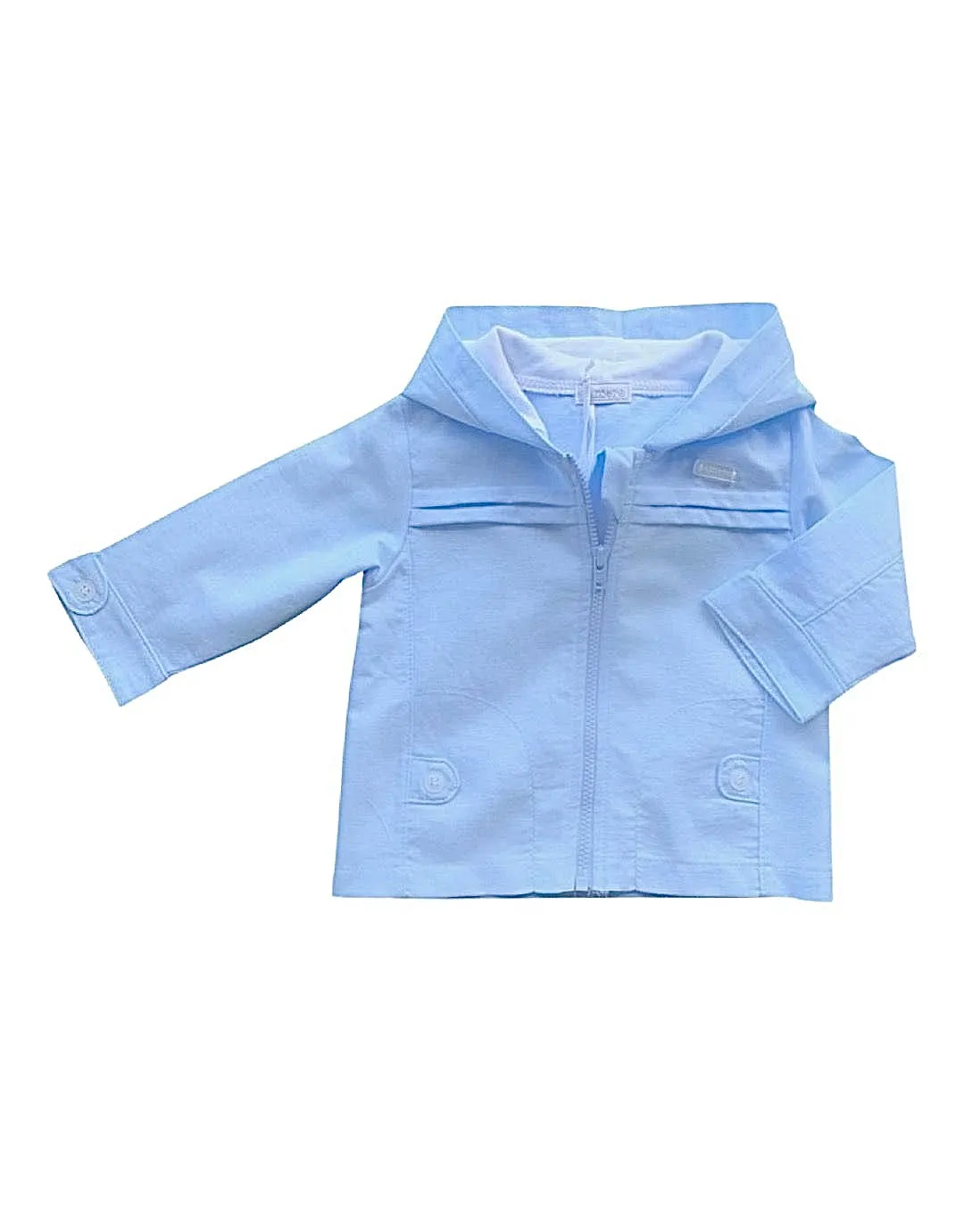 Pale Blue Lightweight Hooded Jacket