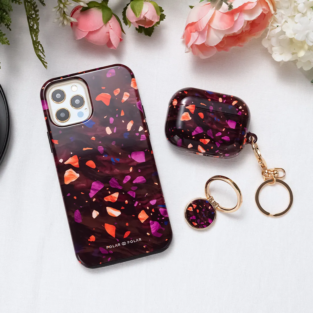 Paprika Terrazzo Gem - iPhone 14 Plus Case