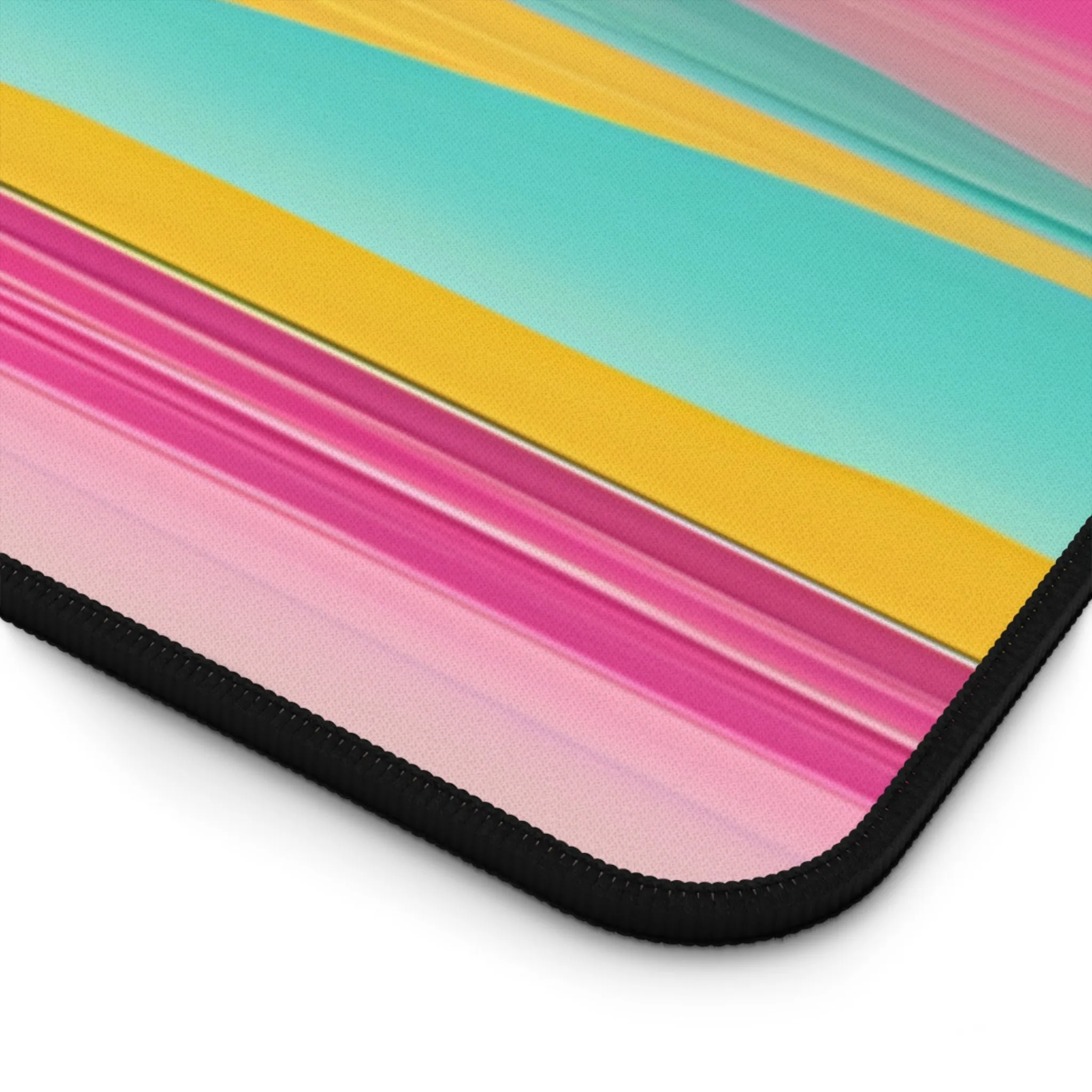 Pastel Ocean Waves Desk Mat