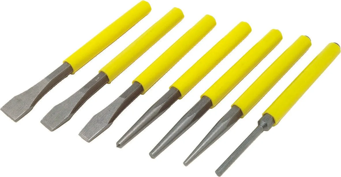 PERFORMANCE TOOL W750 7 Piece Chisel & Punch Set