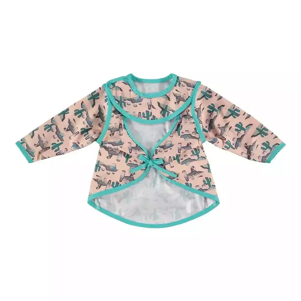 Pop-in Sleeved Bib - Meerkat
