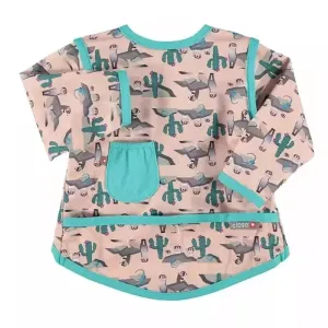 Pop-in Sleeved Bib - Meerkat