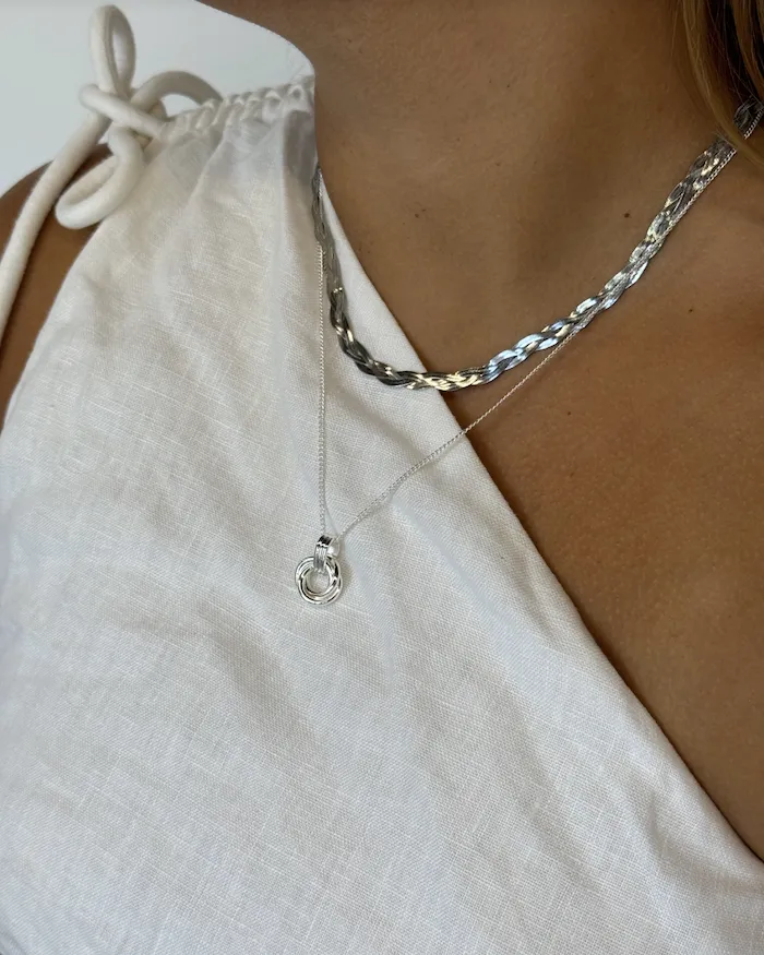 Poppy Necklace - Silver