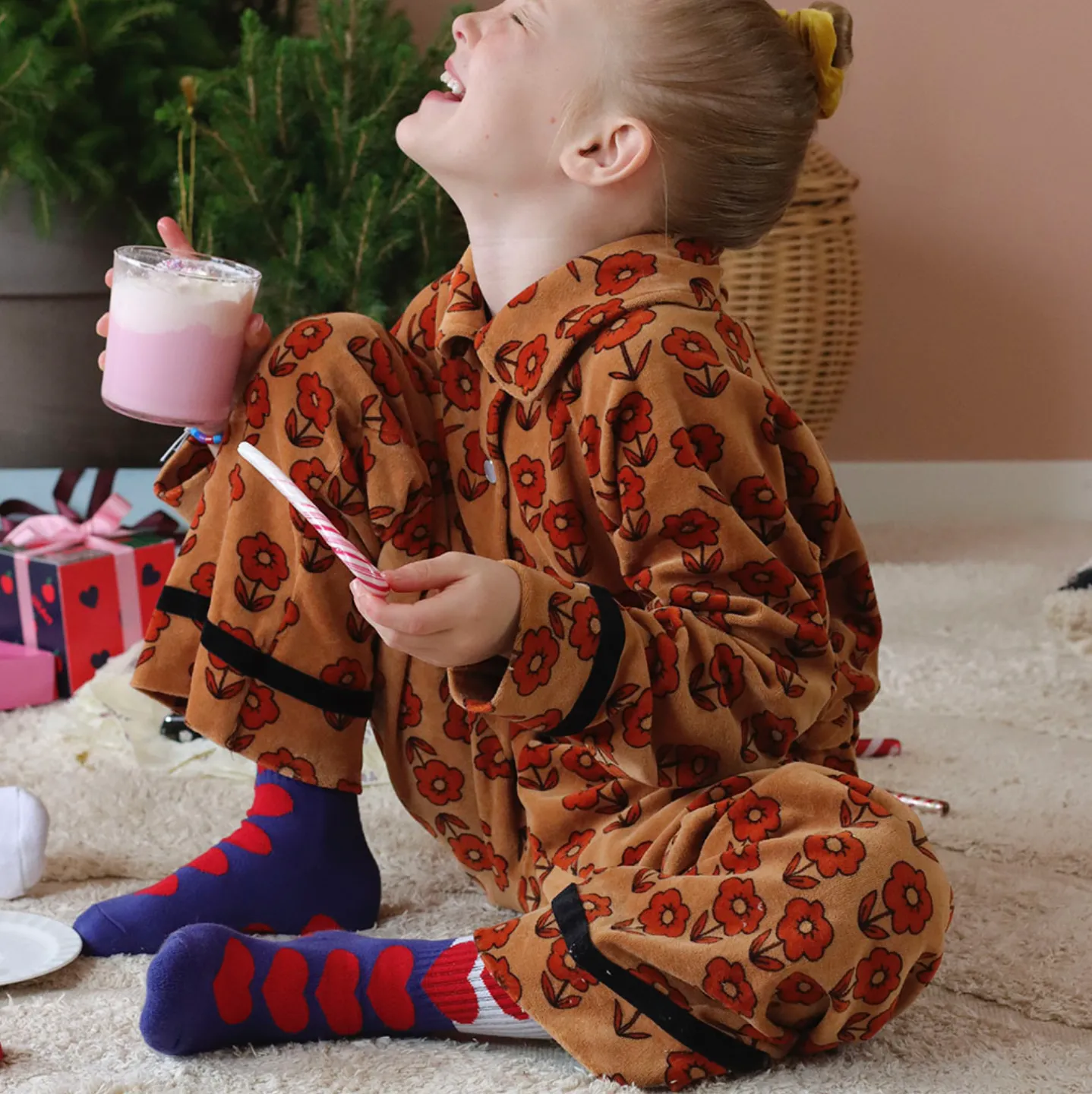 Purple & Red Hearts Socks - LAST PAIR! 0-6 months