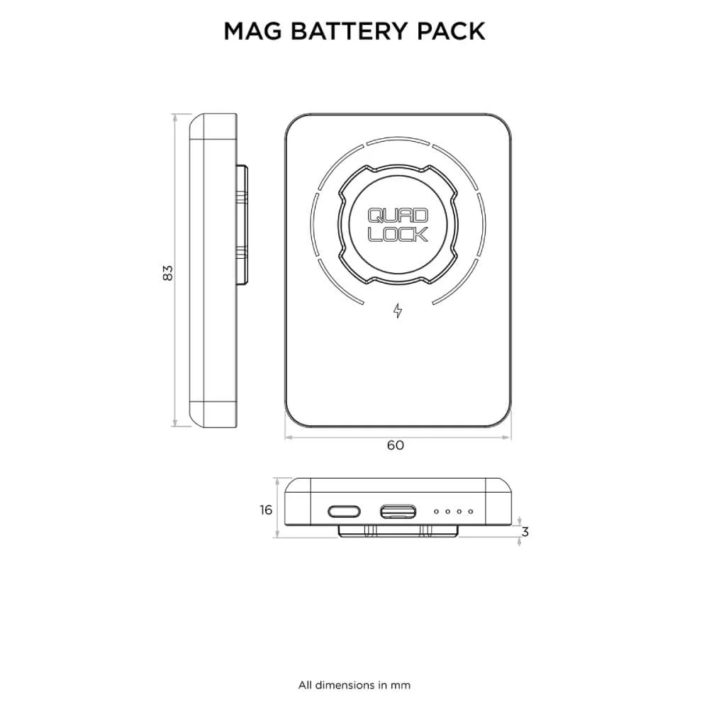 Quad Lock MAG Battery Pack 5000mAh