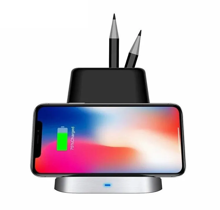 Quick Charge QI Wireless Charger for iPhone and Android   Organizer