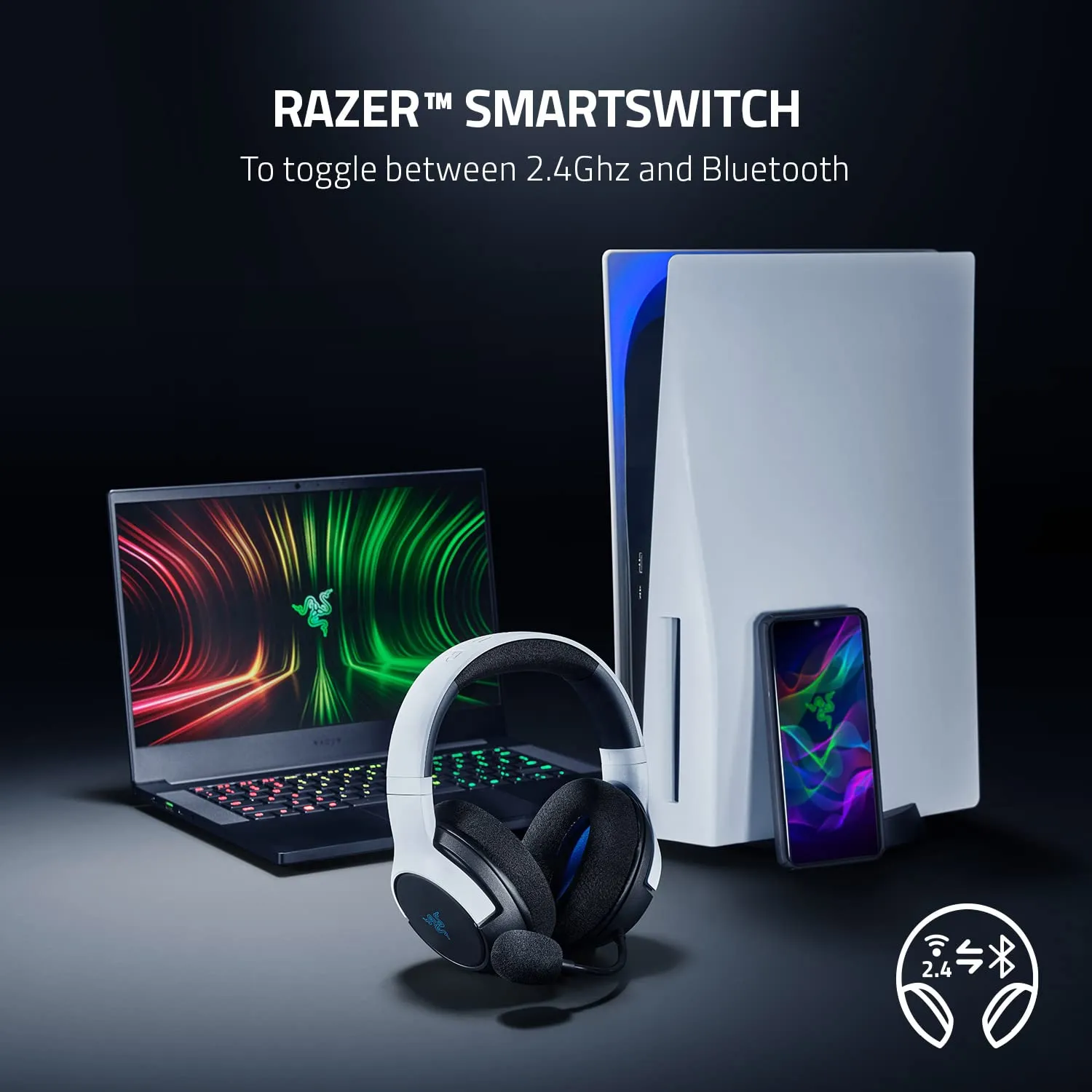 Razer Legendary Duo Bundle for PlayStation 5: Kaira Wireless Headset and Quick Charging Stand for PS5 - (Controller Sold Separately)