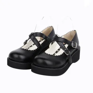 Retro Platform Lace Shoes