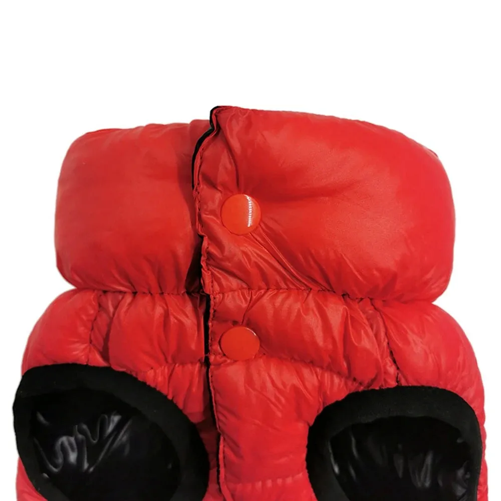 Reversible Water-Resistant Dog Puffer Coat