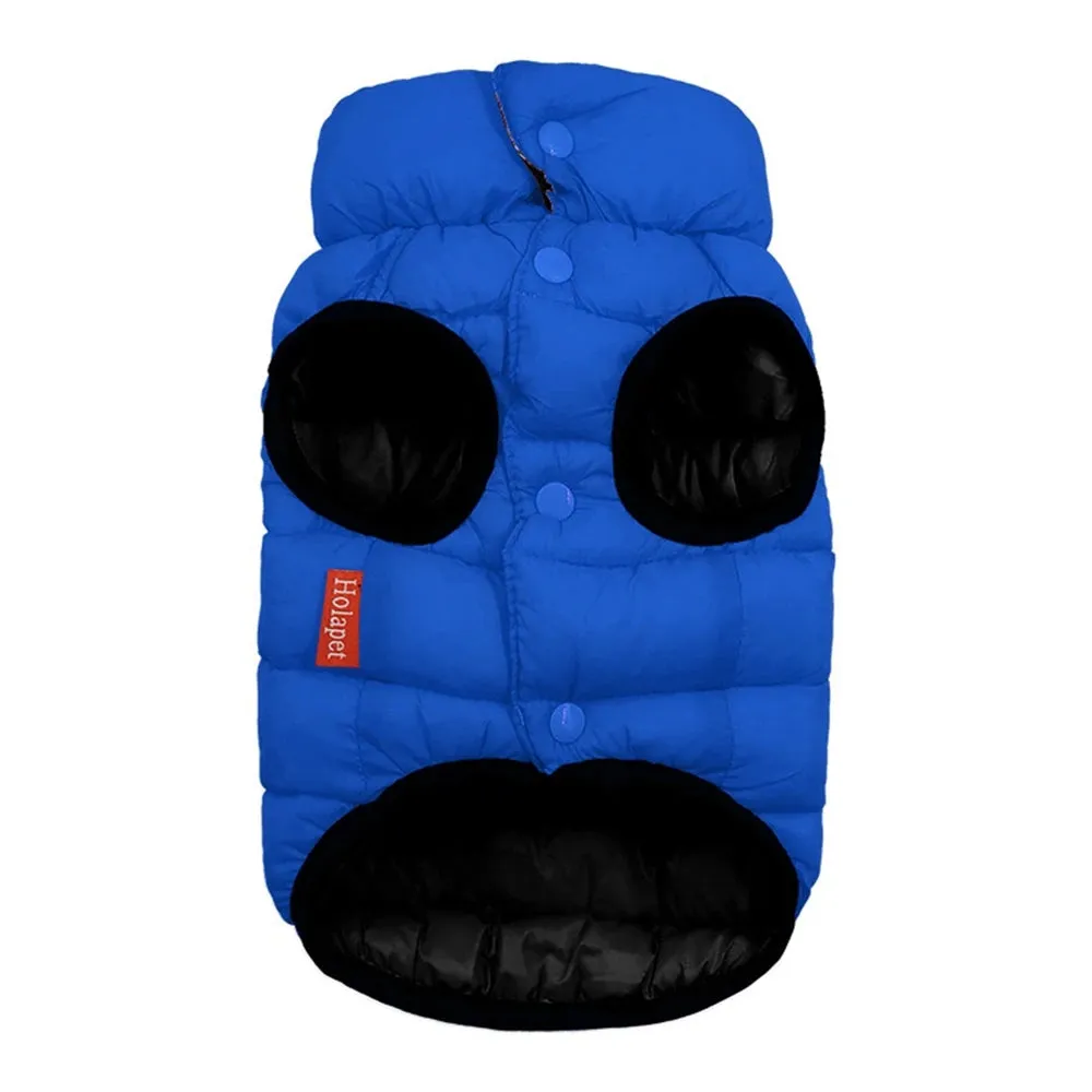 Reversible Water-Resistant Dog Puffer Coat