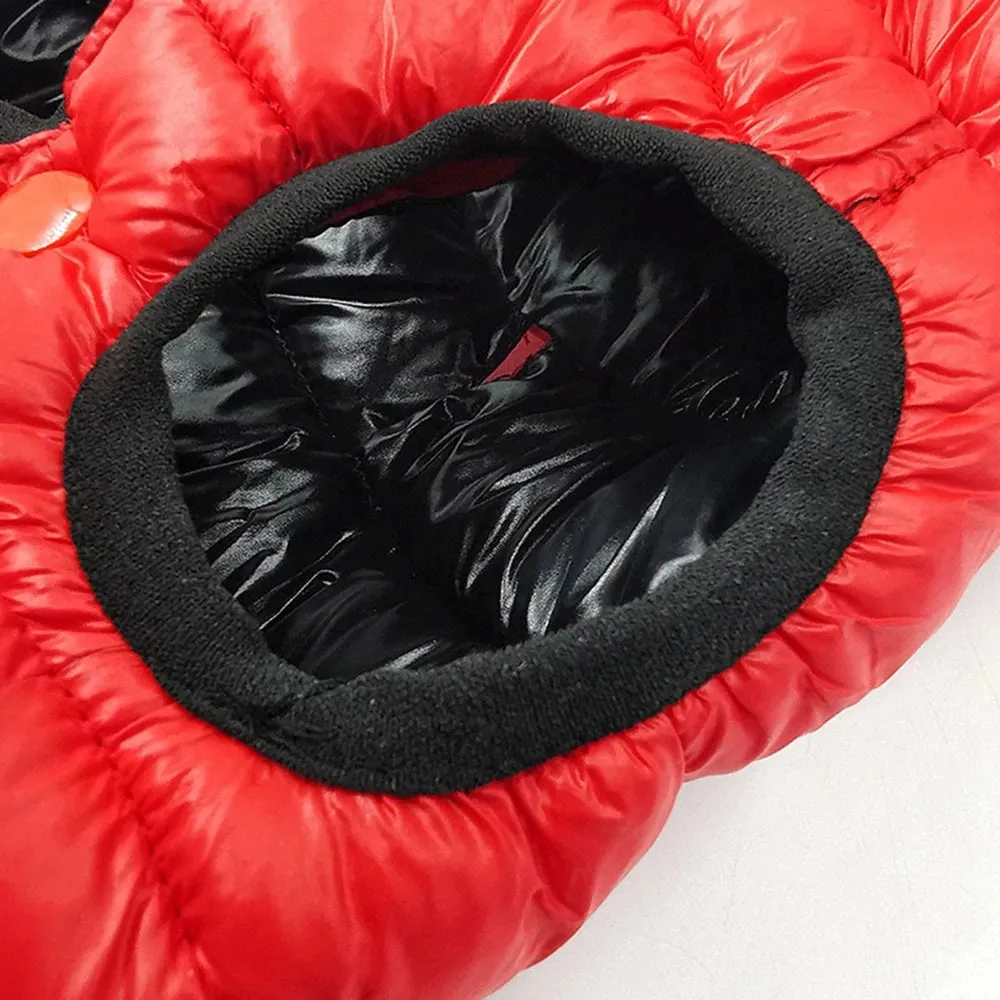 Reversible Water-Resistant Dog Puffer Coat