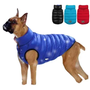 Reversible Water-Resistant Dog Puffer Coat