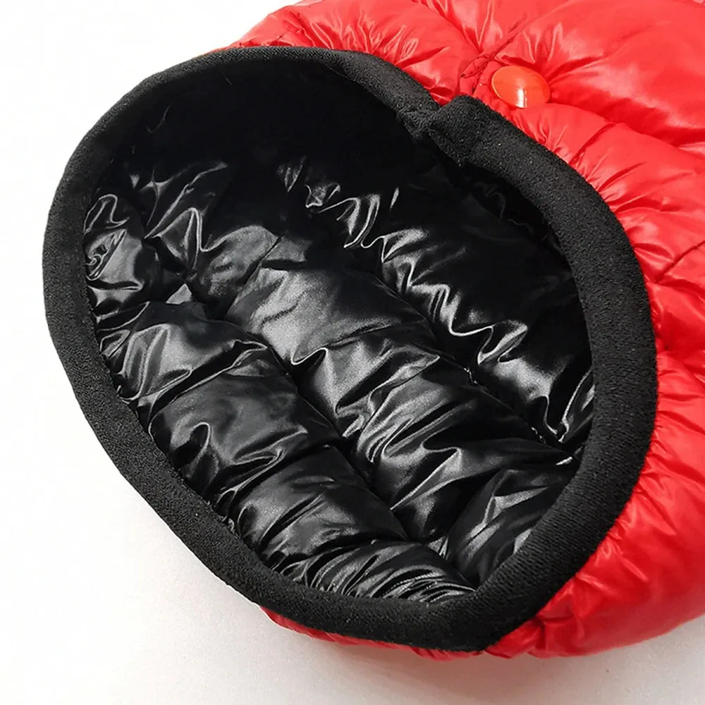 Reversible Water-Resistant Dog Puffer Coat