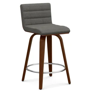 Roland Swivel Counter Height Stool in Linen