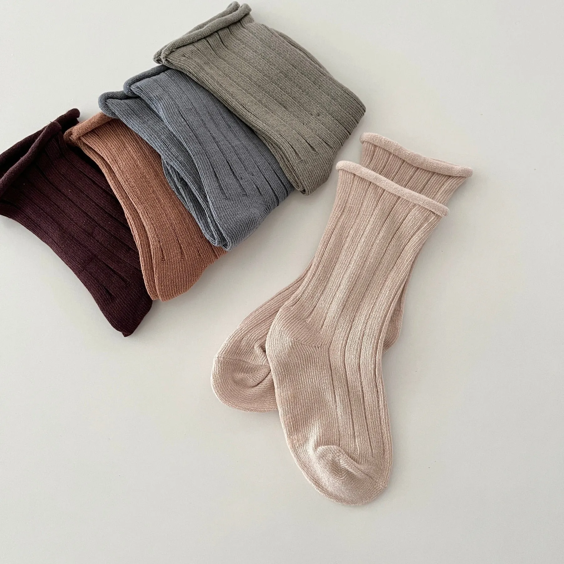 Roll Neck Socks Set (5 pack)
