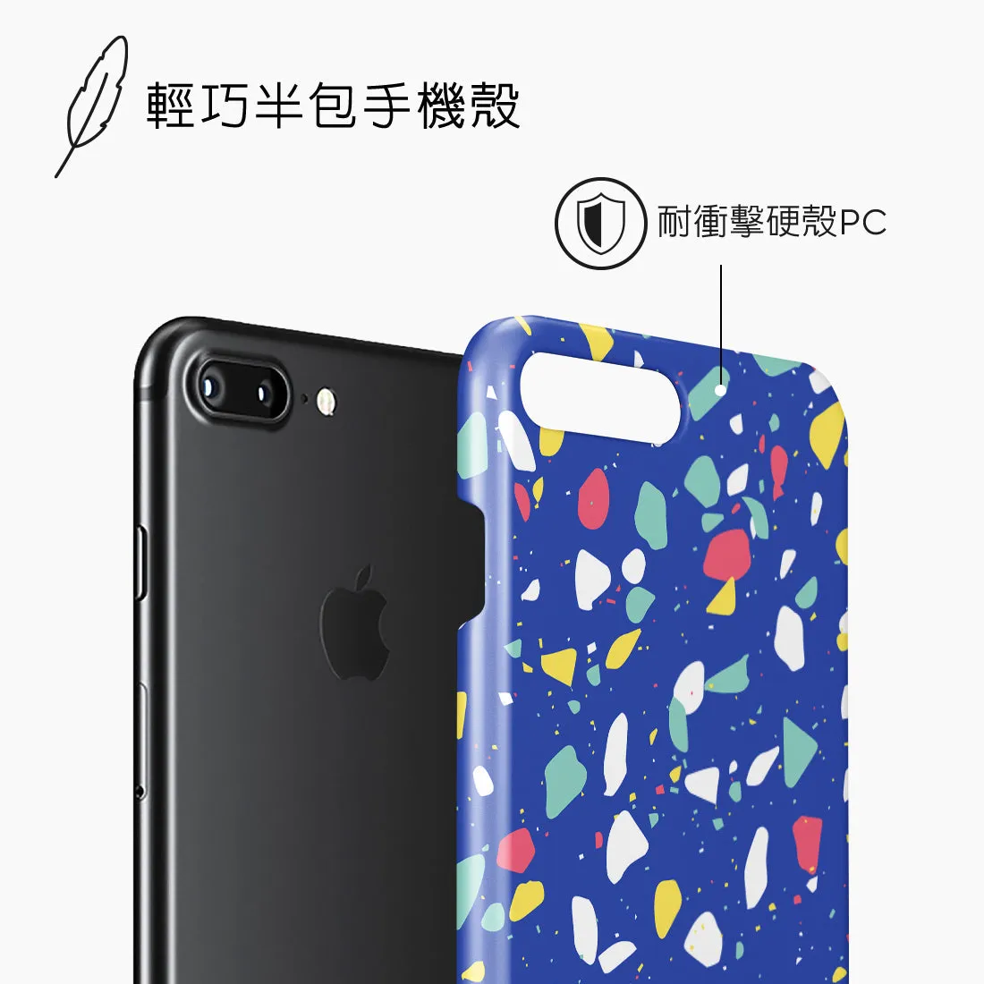 Royal Blue Terrazzo - iPhone 8 Plus/7 Plus Case