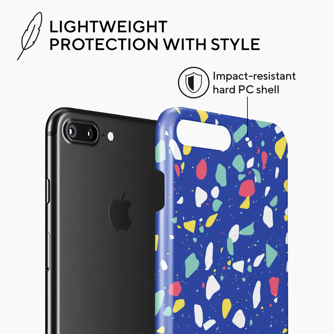 Royal Blue Terrazzo - iPhone 8 Plus/7 Plus Case