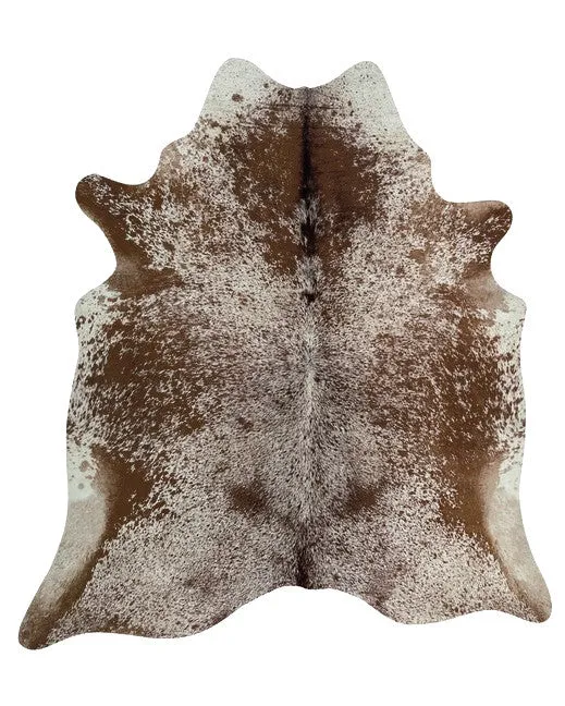 Salt & Pepper Cowhide Rug (Brown) - L