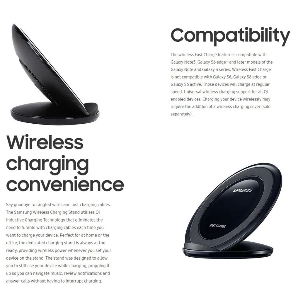Samsung Fast Qi Wireless Charger Pad for Samsung Galaxy S10 S9 S8 Plus S7 S6 edge Note 9 8 /iPhone X XR XS 8 white