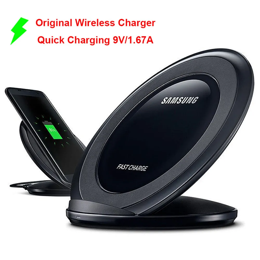 Samsung Fast Qi Wireless Charger Pad for Samsung Galaxy S10 S9 S8 Plus S7 S6 edge Note 9 8 /iPhone X XR XS 8 white