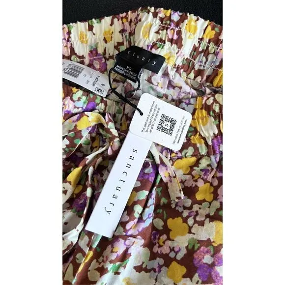 Sanctuary Women's Floral Print Side-Pocket Shorts Sunny Field Size XS NWT P1-90
