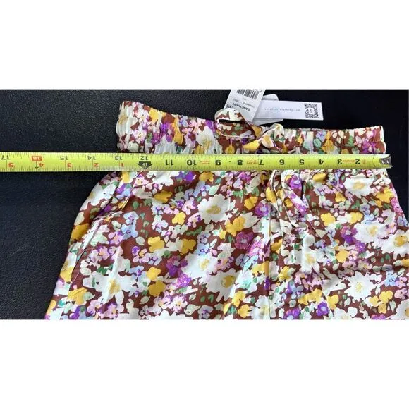 Sanctuary Women's Floral Print Side-Pocket Shorts Sunny Field Size XS NWT P1-90