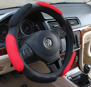 Sandwich Sport Type Car Steering Wheel Cover Anti-Slip 38CM 15"ix35 ix25 k2 k3 ....winter high car steering wheel covers