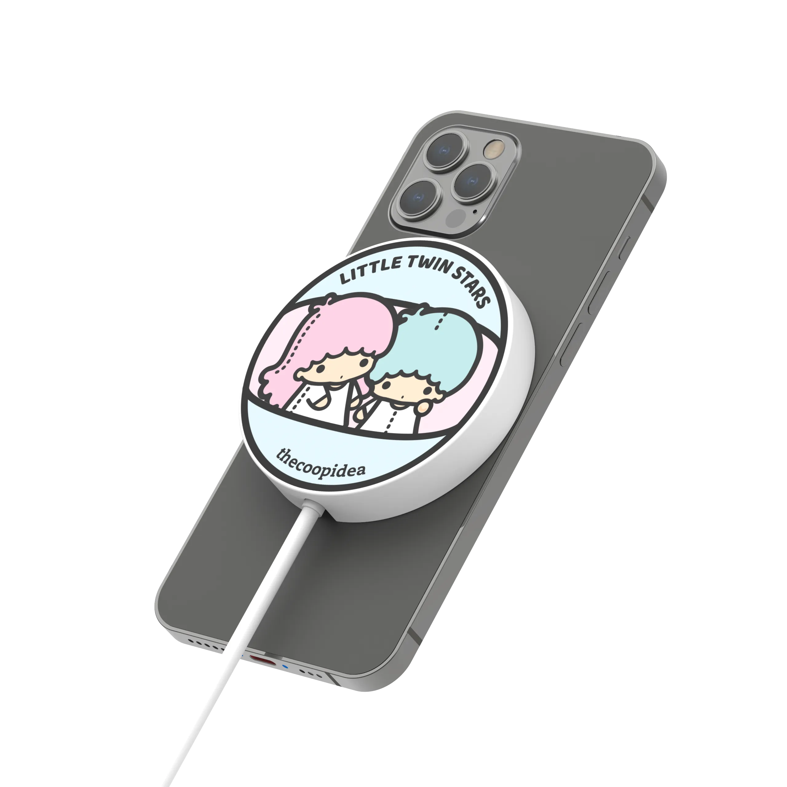 Sanrio GACHA Magnetic Charging Pad - Little Twin Stars