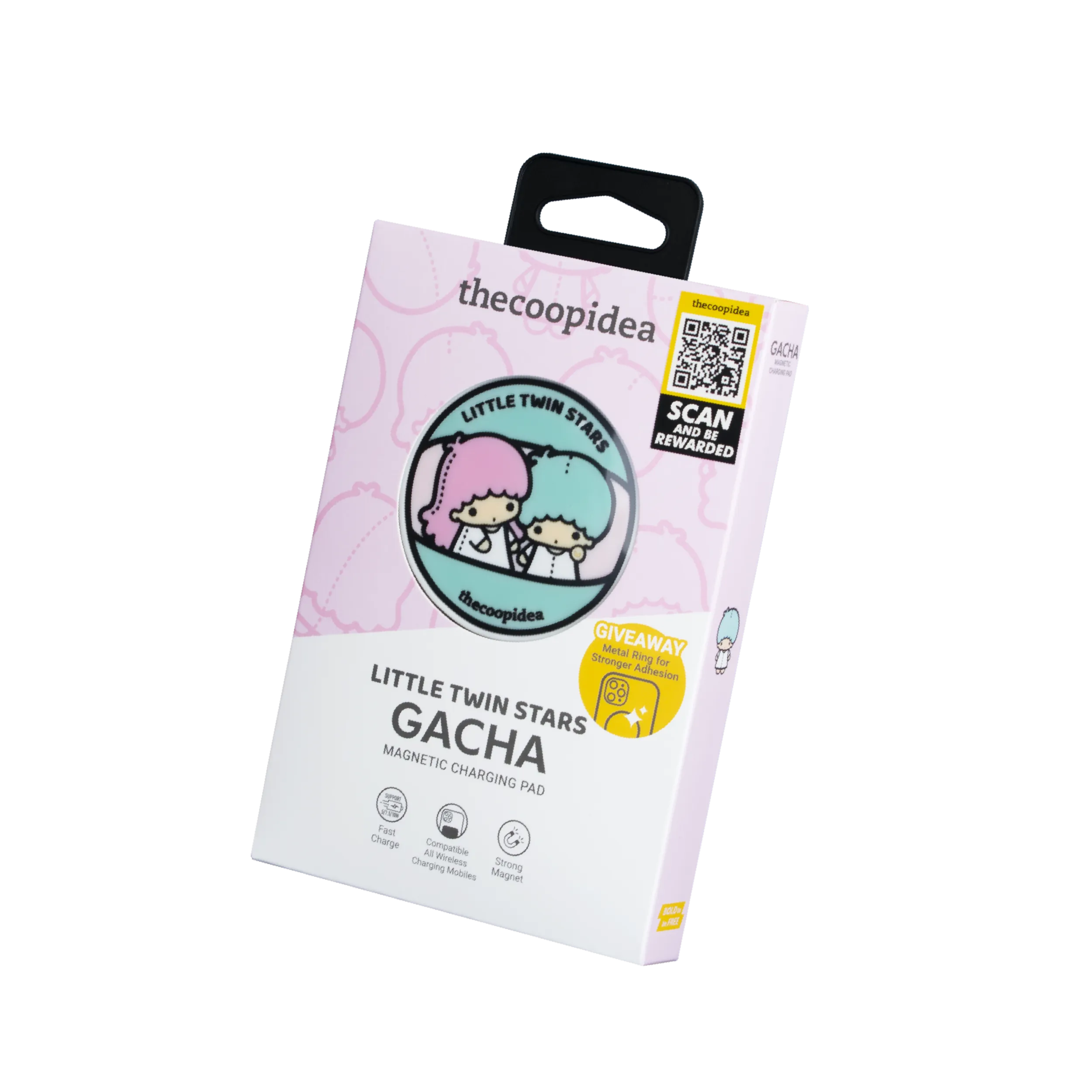 Sanrio GACHA Magnetic Charging Pad - Little Twin Stars
