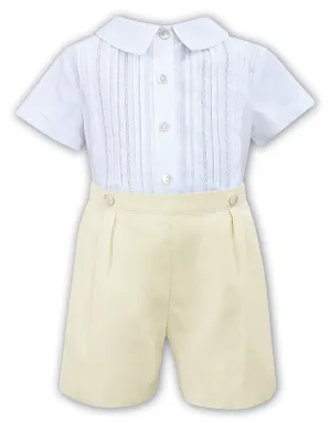 Sarah Louise white & lemon buster suit