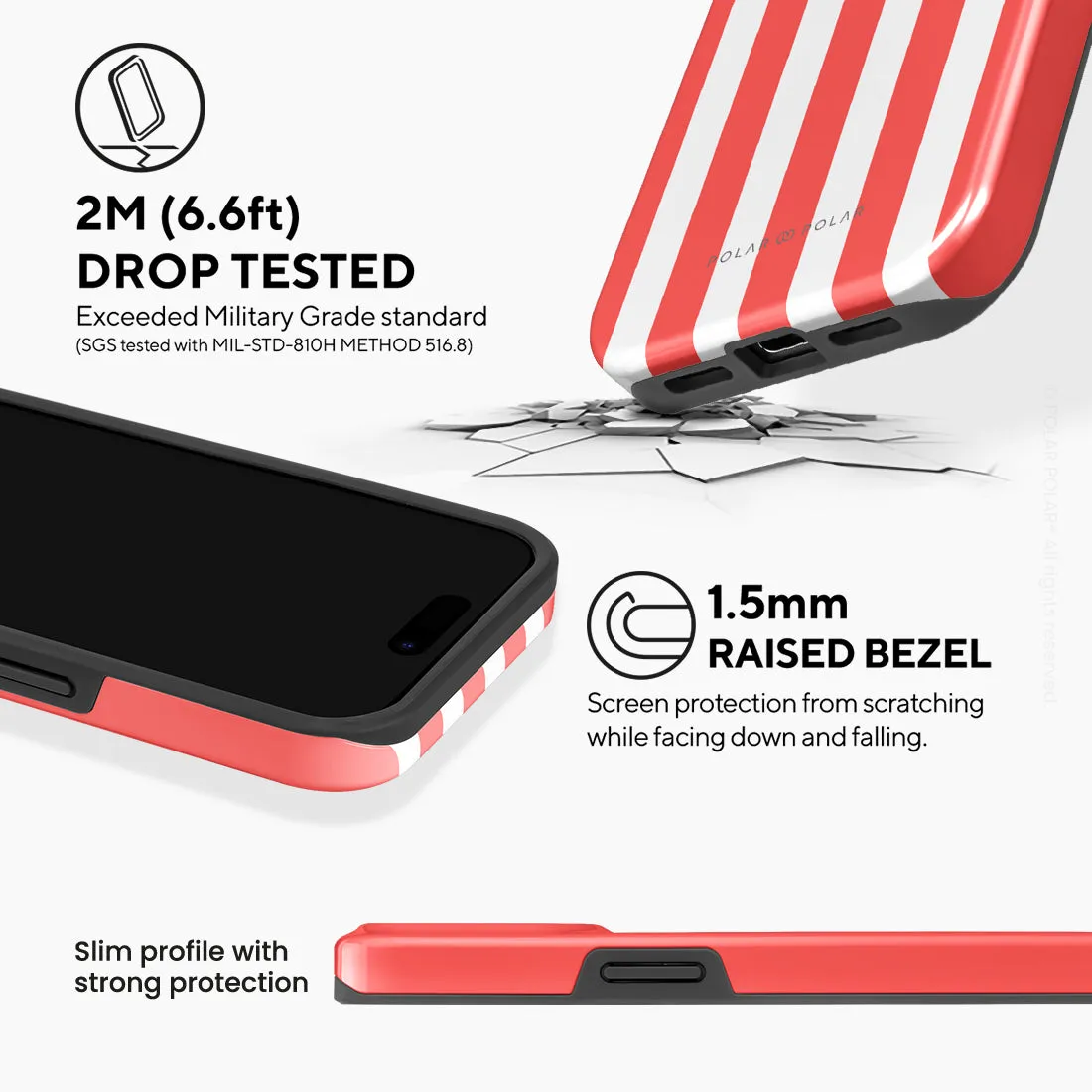Scarlet Stripe Custom - iPhone 15 Pro Case