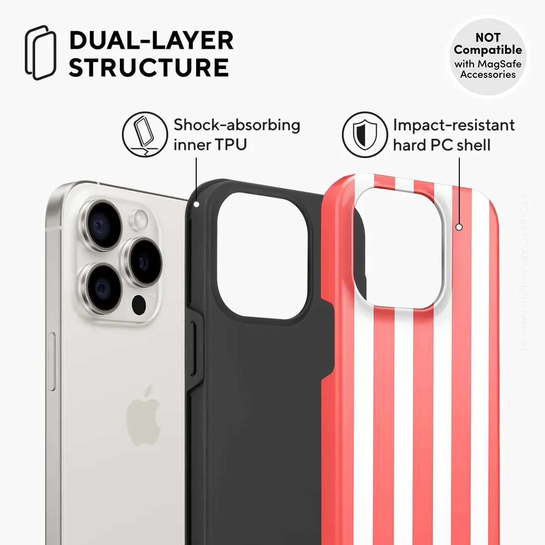 Scarlet Stripe Custom - iPhone 15 Pro Case