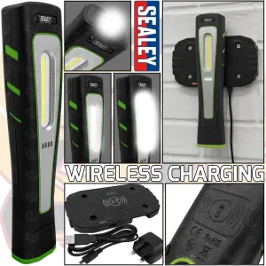 SEALEY WIRELESS CHARGING COB LED WORK LIGHT TORCH LI - ION