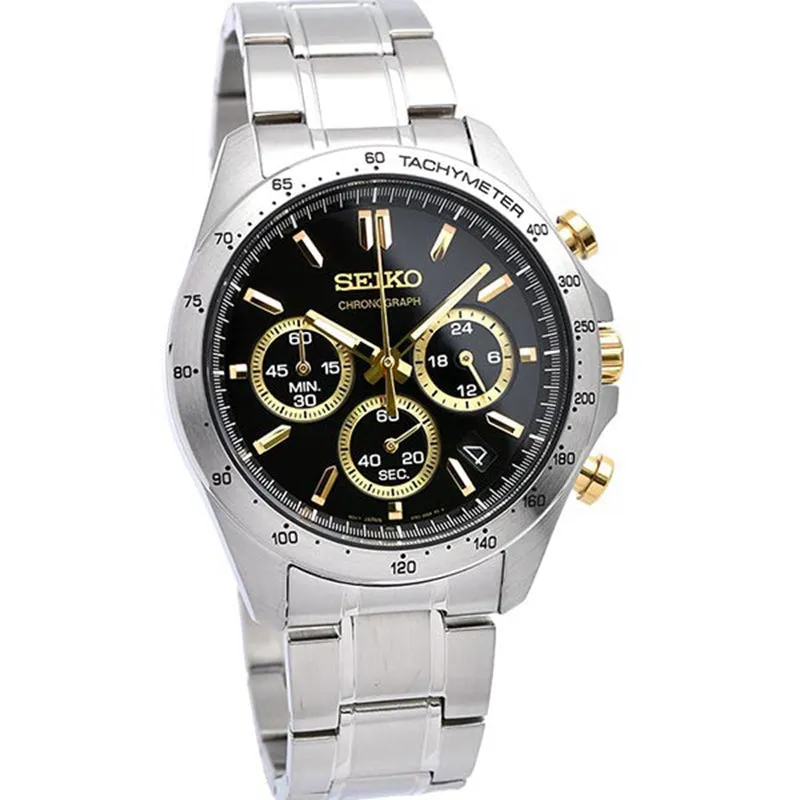 SEIKO SELECTION 10 ATM Water Resistant Gold x Silver SBTR015 Men's Watch