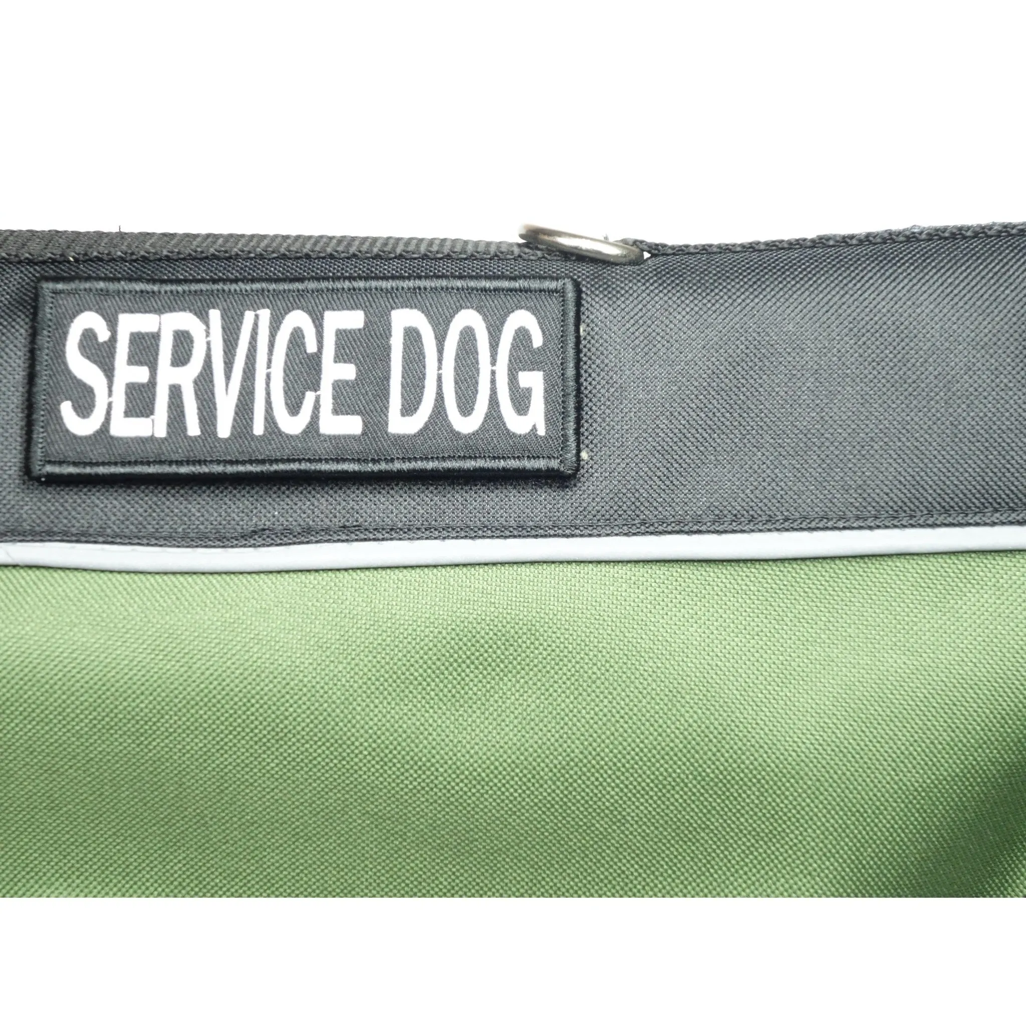Service Dog Vest - Water Resistant Cordura with Tactical Military Style